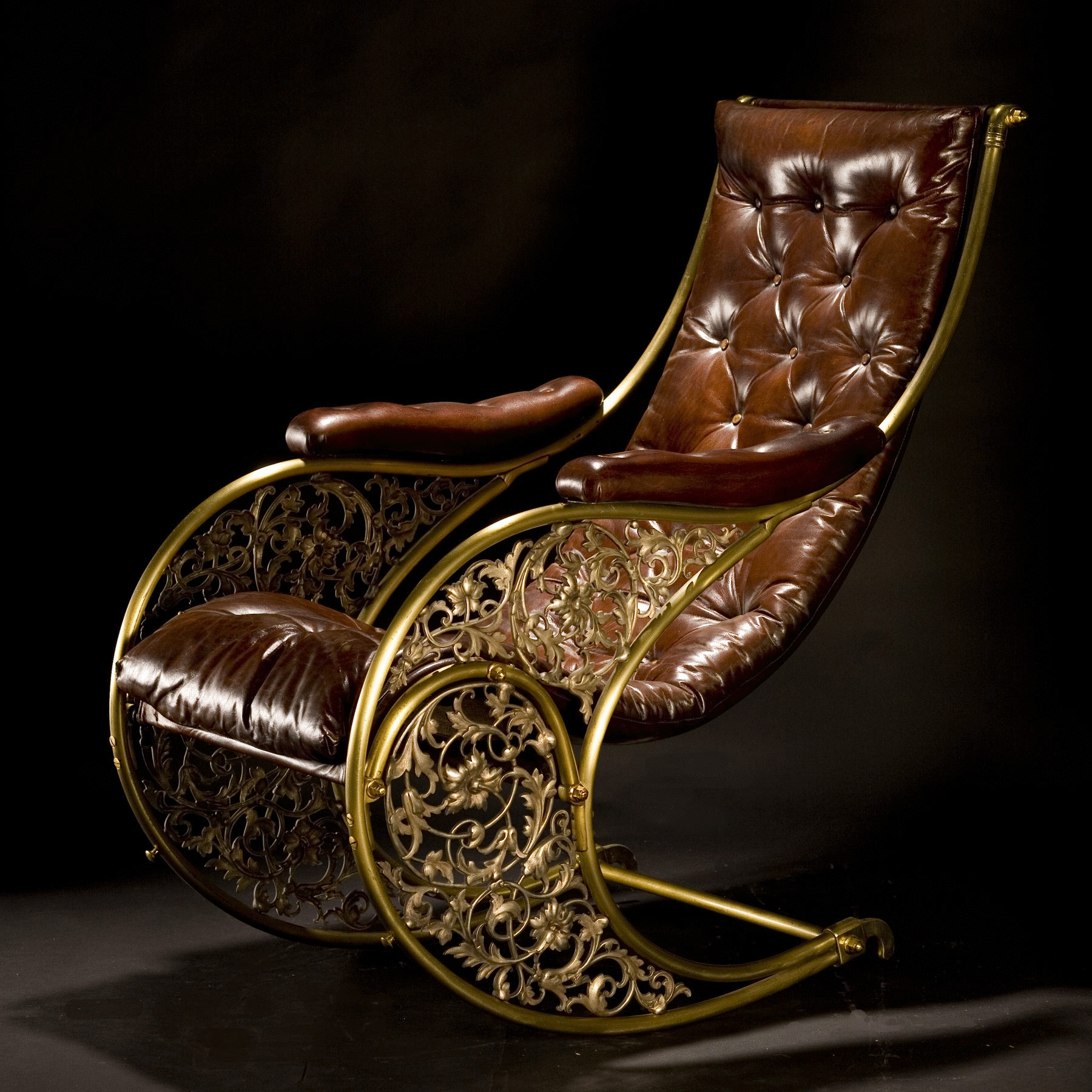 Кресло качалка 19 век Ренессанс
