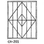 Сварные решетки эскиз 14———— от 550 руб. м2